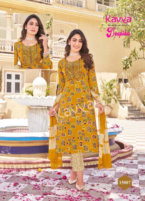 Kavya Deepika Vol 15 Designer Kurti Bottom With Dupatta